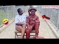 Her soul left her body epic cowboystatue prank 2024