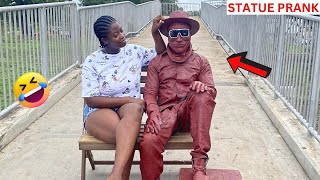 HER SOUL LEFT HER BODY! Epic Cowboy_statue Prank 2024.