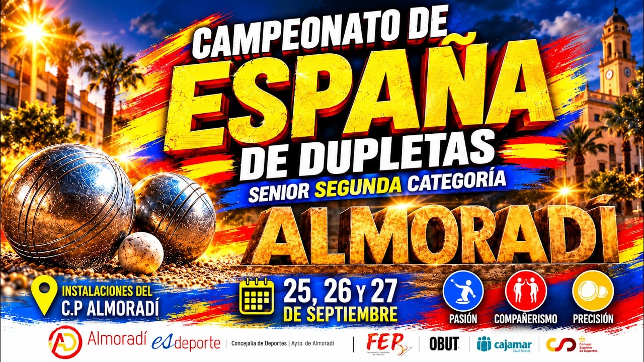 Miniature : CAMPEONATO DE ESPAÑA DUPLETAS 2ª MASCULINO. ALMORADÍ. Sábado tarde.