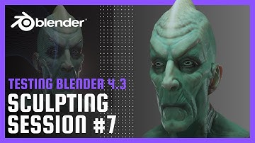 👽 Sculpting Session #6: Exploring Blender 4.3! 🖌️