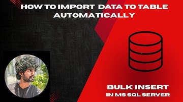 How to use Bulk Insert in MS SQL Server.