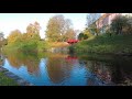 Таллинн. Золотая осень в городе. Парк и пруд Шнелли /Tallinn Estonia Toompea Schnelli park (4K)