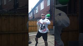 Cardio ball trainin for timing using power shots. #training #rocky4 #easy