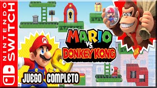 Mario VS Donkey Kong - Juego Completo | Guia 100% - Español (Switch)