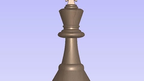 Vectric V10 Tutorials | Two Sided Machining | King Chess Piece