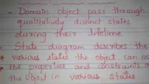 VTU MCA OOMD- domain state model