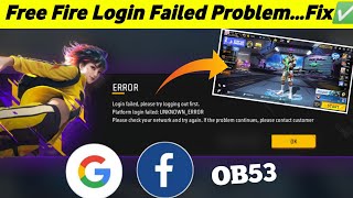 Login Failed Please Try Logging Out First Free Fire Free Fire Platform Login Failed Problem Solve