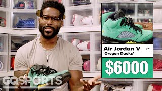 Nate Burleson Shows Off His Rarest Air Jordan Sneakers & More | My Life in Sneakers | GQ Sports