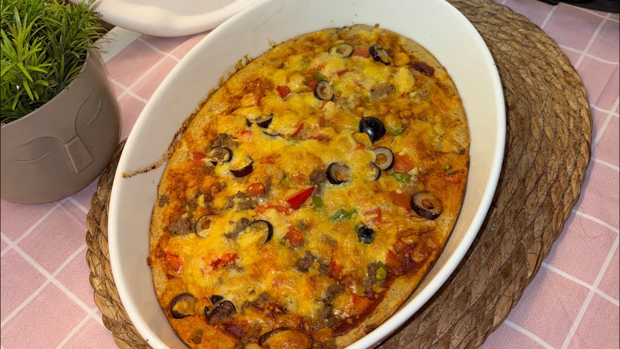 بيتزا صحيه فطار ١٠ رمضان 😁♥️👌🏻😂