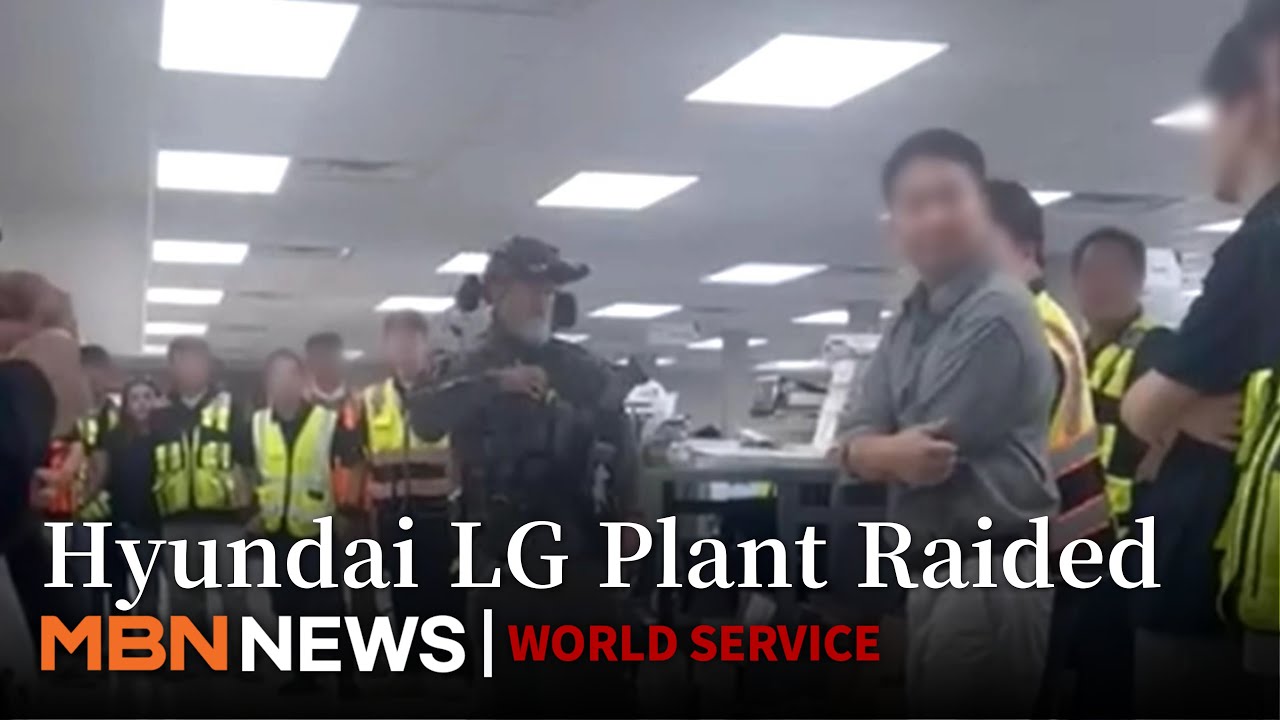 US Raids Hyundai-LG Battery Plant, 300 Koreans Among 450 Detained