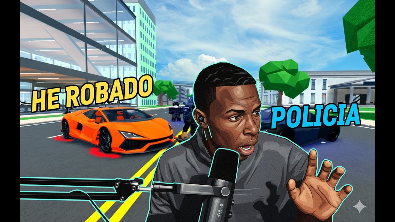 ladron de carros vs la policia😱