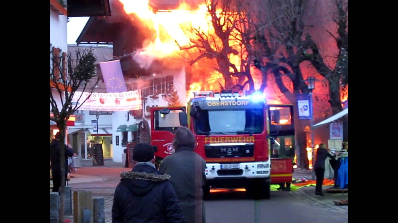 Fire in Oberstdorf