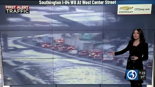 Crash closes I-84 off ramp in Southington