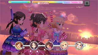デレステ シンデレラマジック編成で 躍るflagship マスプラを放置live 赤城みりあ編 Youtube
