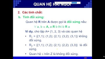 CTRR - Buổi 14 - 2 - Quan hệ 2 ngôi, quan hệ tương đương, quan hệ thứ tự