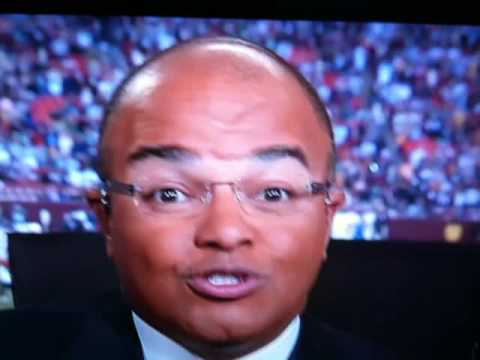 MNF Mike Tirico Mosquito on Forehead