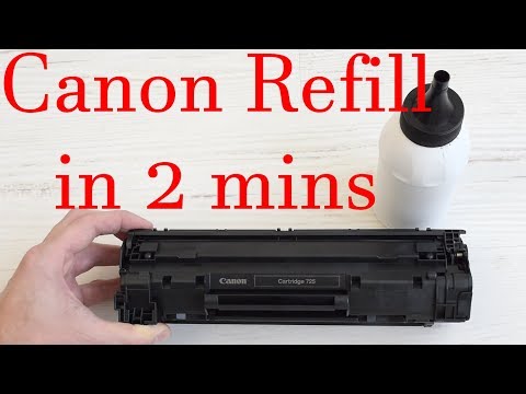 Video: How To Refill Canon Toner