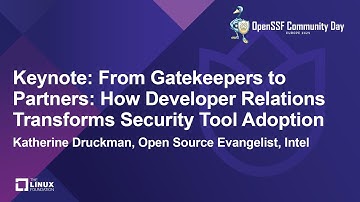 Keynote: From Gatekeepers to Partners: How Developer Relations Transforms Secu... Katherine Druckman