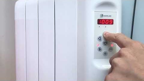 RCES electric radiator programming