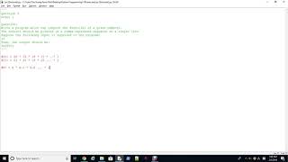 Python Practice Problem 2 - factorial py