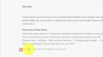 How to Fix "Unable to connect to the proxy server" Problem (ERR_PROXY_CONNECTION_FAILED)