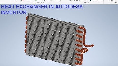 Heat Exchanger Design in Autodesk Inventor || Evaporator in Inventor Tutorials 3d || 3d drawings