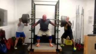 Xconditioning's Mike Webber with a 600lb no hands squat. #xconditioning #findyourstrength