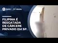 Polícia resgata filipina grávida mantida em cárcere privado com filho de 4 anos em SP | #SBTBrasil