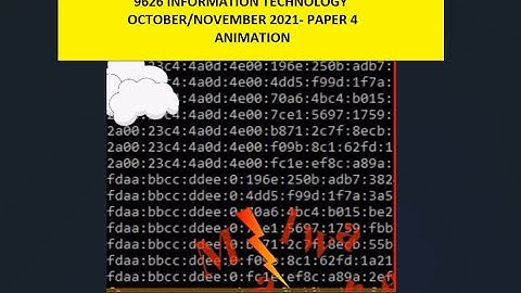 A Level IT 9626 November 2021 Paper 4 -Animation