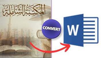 Convert Shamela Books to Word!