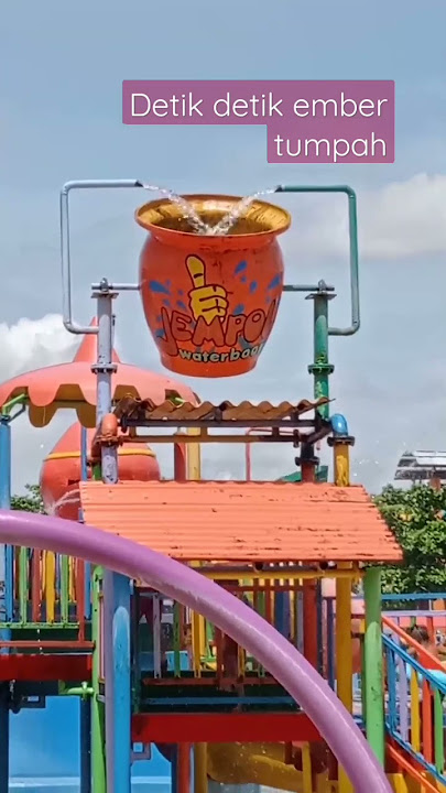 Waterboom , detik detik ember Tumpah #shorts