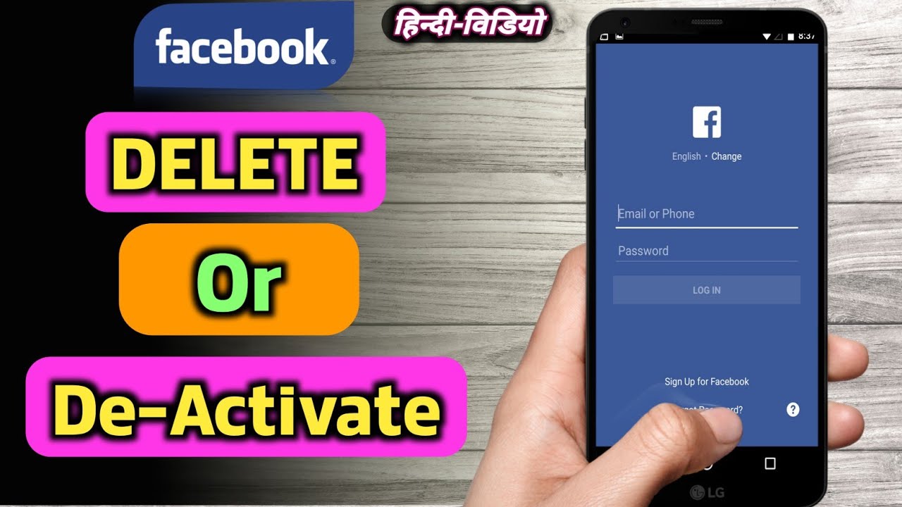 how to deactivate facebook account on phone app