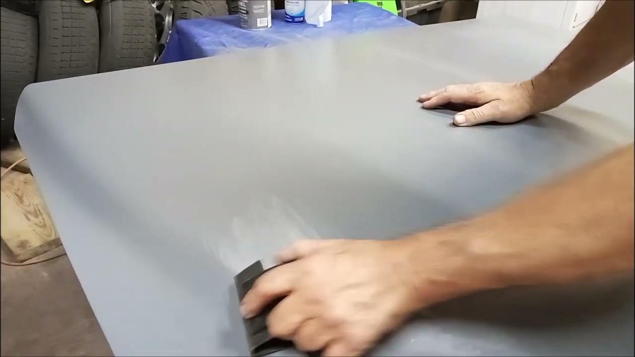 Primering my hood with Majic All Purpose Enamel YouTube