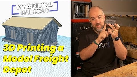 Designing and 3D Printing an N Scale Model Train Station/Freight Depot!