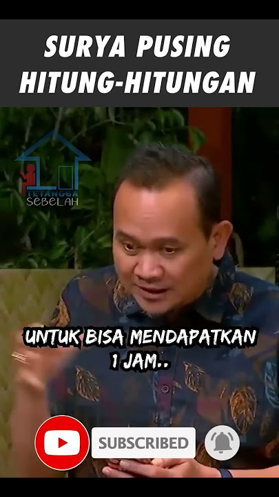 Matematik Ala CAK LONTONG - SURYA INSOMNIA Puyeng..!! #shorts