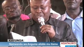 Namwandu wa Martin Angume alidde mu ttama