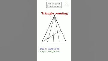 Figure counting tricks| Triangle counting #logicxonomy #shorts