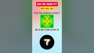 Can You Crack It?🤔Find the missing number🧑‍🎓#shorts #quiz #maths #braintest