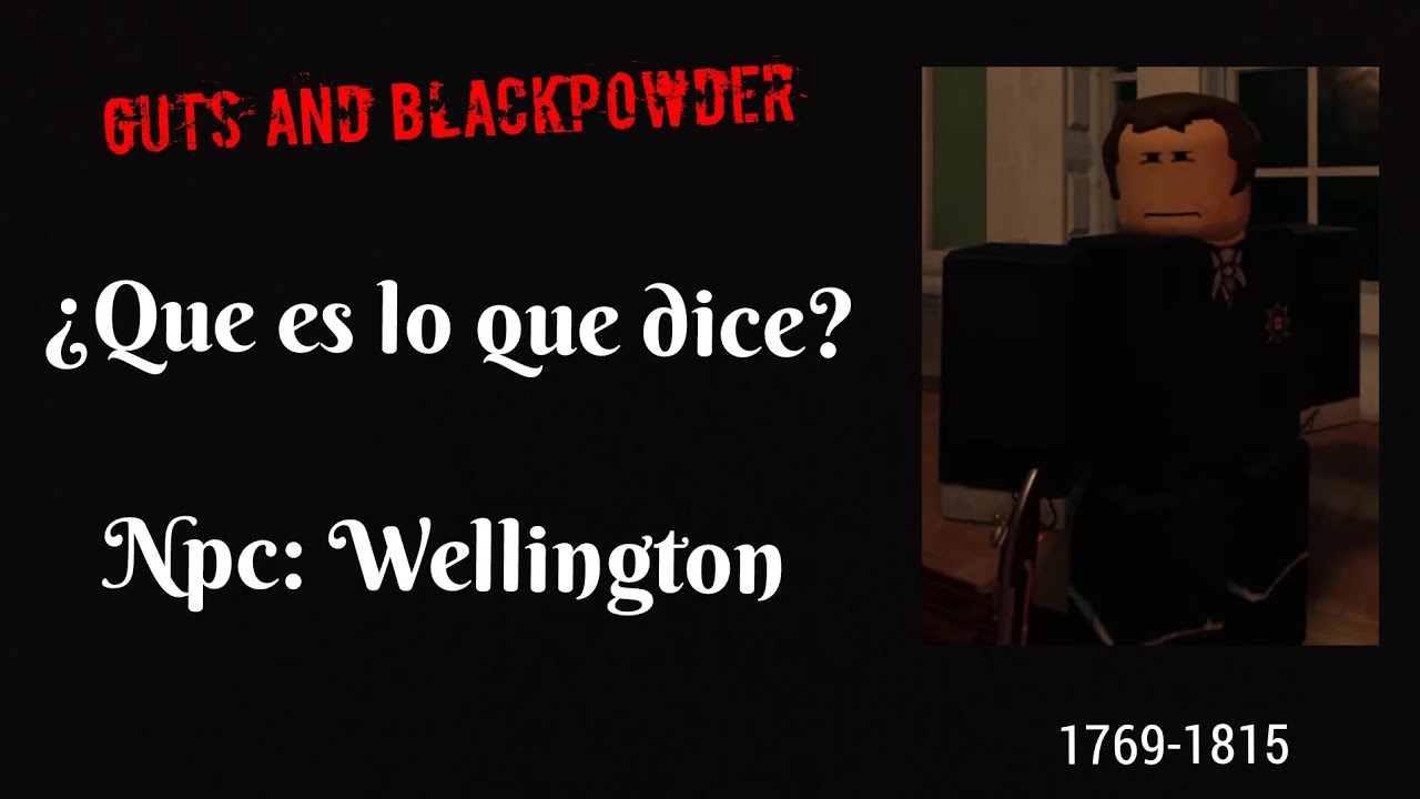 Что говорит Веллингтон в конце Лондона? С субтитрами на испанском языке. Кишки и черный порох.