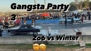 Gangsta Party 3 Donk KIlla  smack the wall bt was good #car #automobile #bigrimracing #dragracing