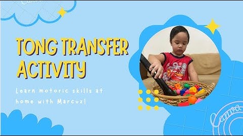 Tong Transfer Activity | Montessori Practical Life Skills