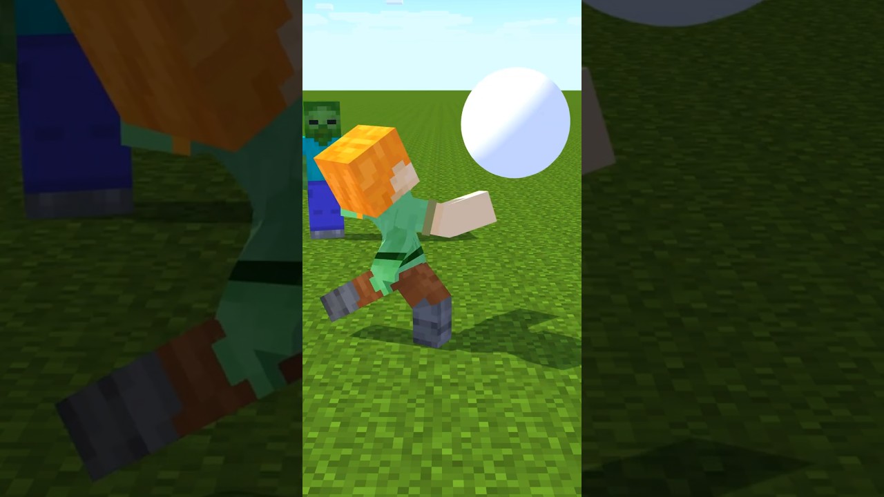 【マイクラ】アレックスにお手上げゾンビ #minecraftanimation