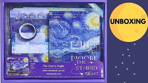 Van Gogh Journaling Kit " THE STARRY NIGHT" #unboxing #review 