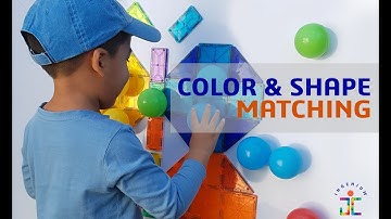 Magnetic Tiles Ideas - Colour and shape Matching