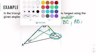 Ordering Side Lengths and Angles in a Trianlge