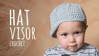 Tutorial Crochet Hat with Visor (All Sizes)