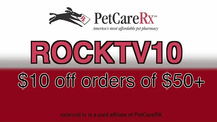 PetCareRX Coupon Code ROCKTV10