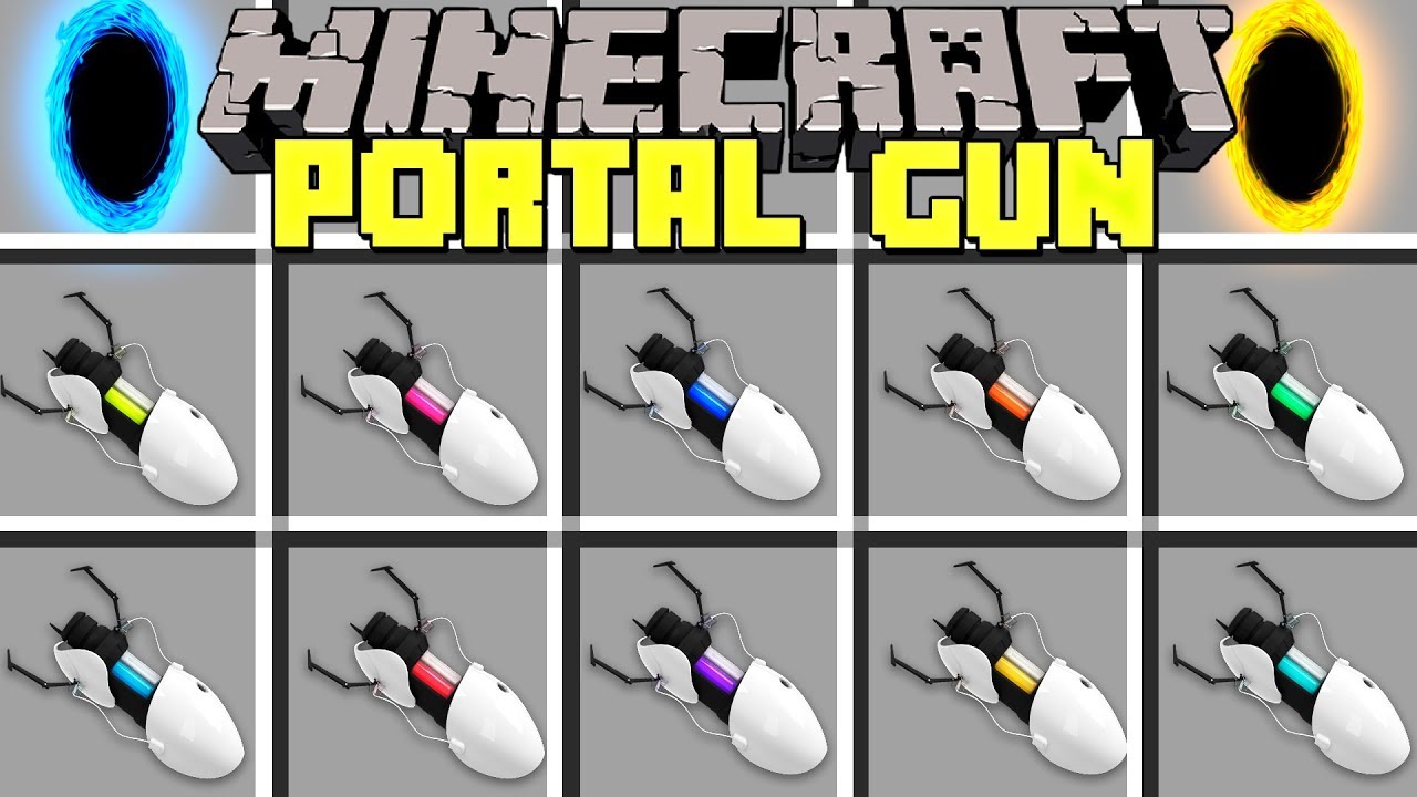 Майнкрафт portal gun