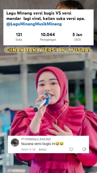 Lagu Minang ciinan bana versi ayu yusral bagus banget guys #duet #laguminang @Fauzanaofficial99