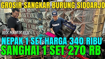 Grosir Sangkar Burung !!! Sangkar Nepak 1 set isi 3 pcs harg 340 rb